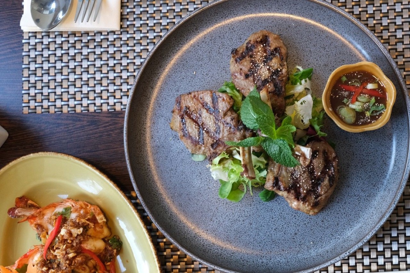 Crying Beef — grilled sliced sirloin with chilli dip
